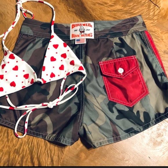 Birdwell Shorts Birdwell Beach Britches Limited Edition High Waisted Camo Board Shorts
